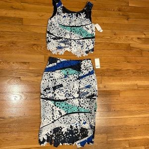 Colorful Midi Skirt Set